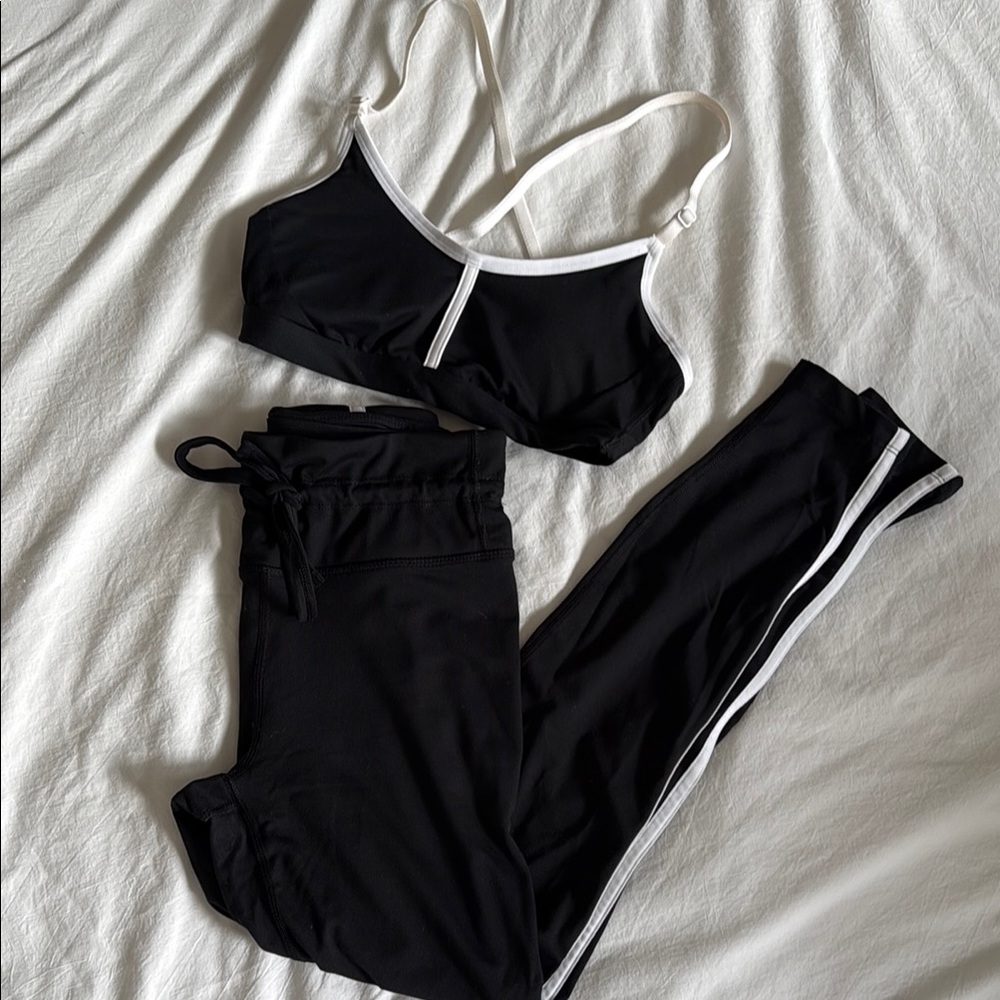 Black and White Activewear Set